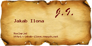 Jakab Ilona névjegykártya